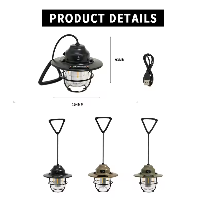 PACOONE® Mini Camping Lantaarn