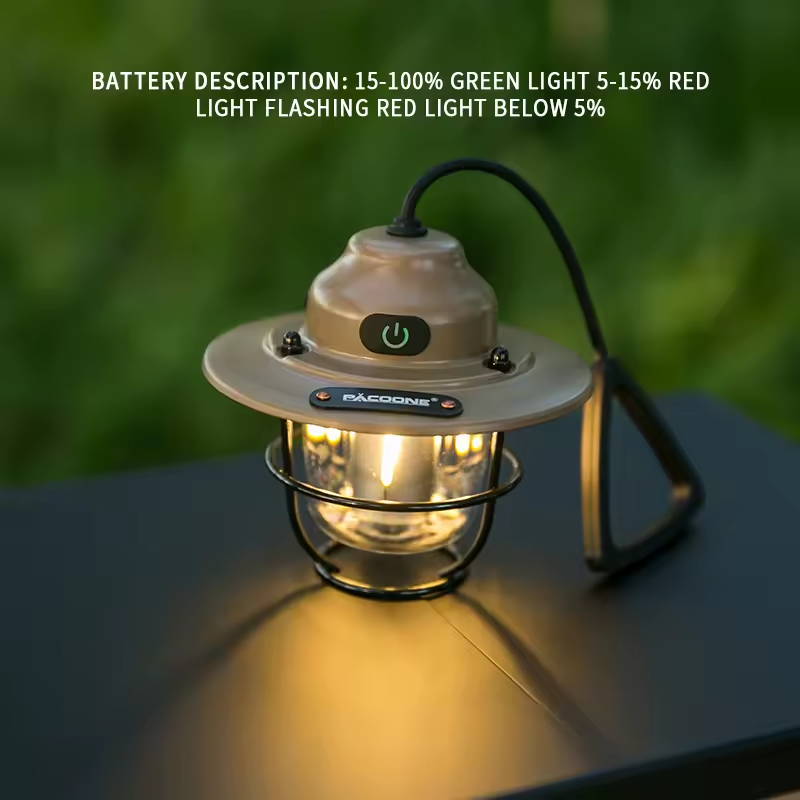 PACOONE® Mini Camping Lantaarn