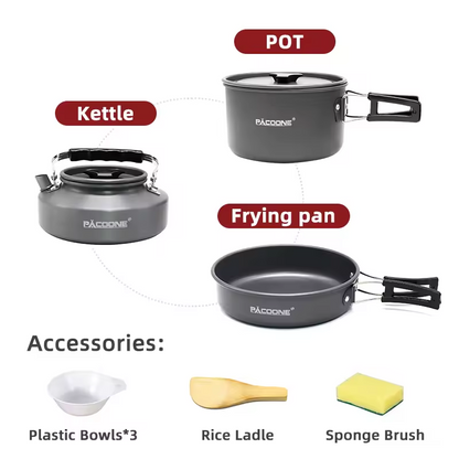 PACOONE® Kookgerei Setje